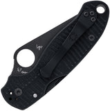 Spyderco Para 3 Salt Compression Lock Black G10 Folding MagnaCut Pocket Knife 223GMCBKP