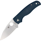 Spyderco Shaman Compression Lock Cobalt Blue G10 Folding CPM-SPY27 Knife 229GPCBL