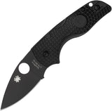Spyderco Lil' Native Lockback Black FRN Folding CTS-BD1 Pocket Knife 230PBBK
