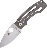 Spyderco PITS 2 SLIPIT Slip Joint Gray Titanium Folding Bohler M398 Pocket Knife 269TIP
