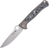 Spyderco Slym R.I.L. Framelock Titanium & Carbon Fiber Folding M390 Pocket Knife 271TIP