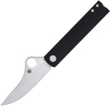 Spyderco Essenza Linerlock Black Aluminum Folding Bohler N690Co Pocket Knife 272ALBKP