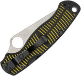 Spyderco Para Military 2 Compression Lock Black & Yellow G10 Folding MagnaCut Knife 81GBKYLMCP2