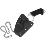 Spyderco Swick 5 Black G10 LC200N Fixed Blade Knife w/ Belt Sheath FB14P5