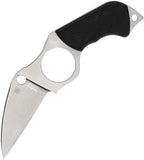 Spyderco Swick 5 Black G10 LC200N Fixed Blade Knife w/ Belt Sheath FB14P5