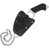 Spyderco Swick 6 Black G10 LC200N Serrated Fixed Blade Knife w/ Sheath FB14S6