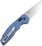 Saffire Stevia Crossbar Lock Blue-Gray FRN Folding 8Cr14MoV Pocket Knife A111302