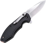 Saffire Lojo+ Linerlock A/O Black FRN Folding 8Cr14MoV Pocket Knife A111402