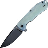 Saffire Aria Linerlock A/O Jade G10 Folding 9Cr18MoV Pocket Knife A111503
