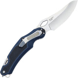 Saffire Toolamn Linerlock Black & Blue FRN & TPR Folding 8Cr14MoV Knife A936101