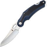 Saffire Toolamn Linerlock Black & Blue FRN & TPR Folding 8Cr14MoV Knife A936101