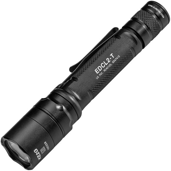 SureFire EDCL2-T Black 1200 Lumens Water Resistant Flashlight EDCL2T
