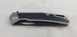 Shieldon Barraskewda Framelock Stainless/Carbon Fiber Folding D2 Knife 9042S1B