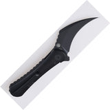Shieldon Scythe XL Framelock Black Titanium Folding S35VN Pocket Knife DC01P