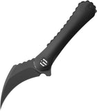 Shieldon Scythe XL Framelock Black Titanium Folding S35VN Pocket Knife DC01P