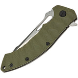 SKIF Knives Shark Framelock OD Green G10 Folding 9Cr18MoV Pocket Knife 421SEG
