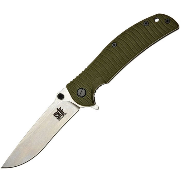 SKIF Knives Urbanite Framelock OD Green Folding 9Cr18MoV Pocket Knife 425SEG