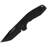SOG-Tac Compact Automatic AU-XR Lock Black Aluminum Cryo D2 Steel Tanto Blade 15380957