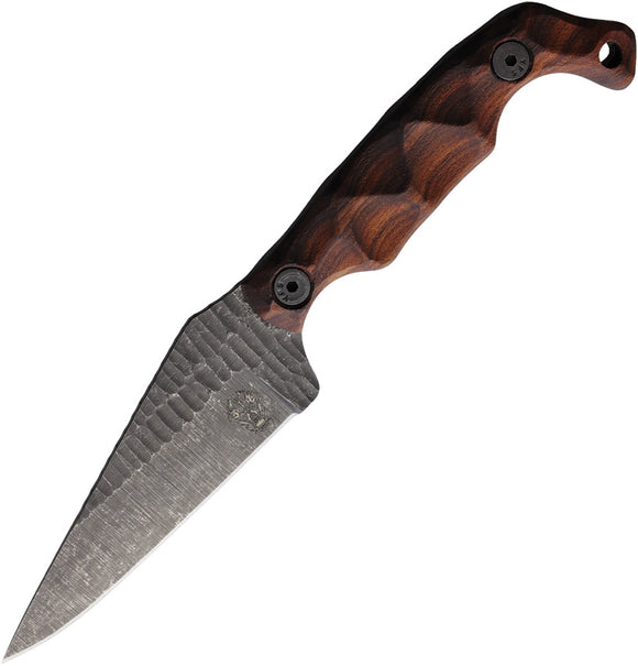Stroup Knives Bravo 5 Rosewood 1095HC Steel Drop Point Fixed Blade Knife B5W