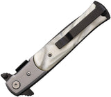 S-TEC Stiletto Style Linerlock Acrylic Folding Stainless Pocket Knife 27107SL4