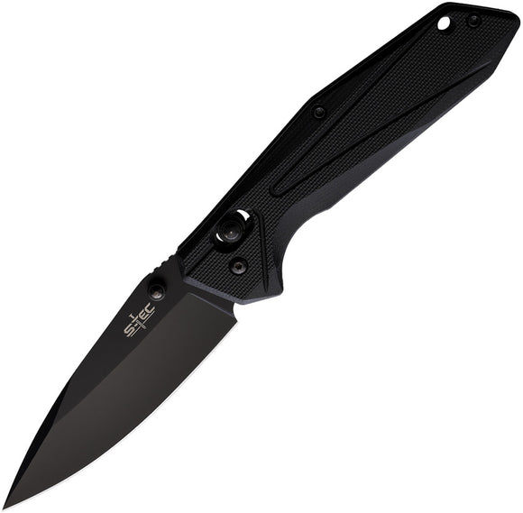 S-TEC Rapid Lock Black G10 Folding Stainless Steel Pocket Knife TS033