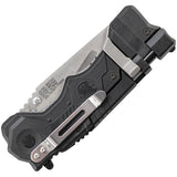 Smith & Wesson A/O Rescue Black 3rd Generation Guthook Folding Knife 911N