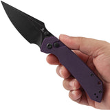 Tenable Knives Fenrir Button Lock Purple G10 Folding 14C28N Pocket Knife 1034F10
