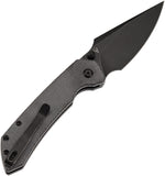 Tenable Knives Fenrir Button Lock Black Micarta Folding 14C28N Pocket Knife 1034F6