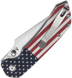 Tenable Knives Fenrir Button Lock American Flag G10 Folding 14C28N Pocket Knife 1034F8