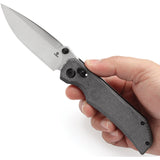 Tenable Knives Eaglestrike Crossbar Lock Black Micarta Folding Nitro-V Pocket Knife T1095V1