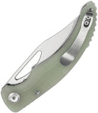 Tenable Knives Gideon Linerlock Jade G10 Folding Nitro-V Pocket Knife 1119A3