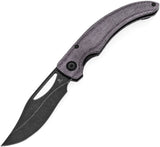 Tenable Knives Gideon Linerlock Purple Micarta Folding Nitro-V Pocket Knife 1119A4