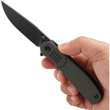 Tenable Knives Einar Linerlock OD Green & Black G10 Folding Nitro-V Pocket Knife 2072A1