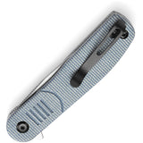 Tenable Knives Einar Linerlock Blue Micarta Folding Nitro-V Pocket Knife 2072A2