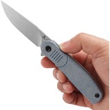 Tenable Knives Einar Linerlock Blue Micarta Folding Nitro-V Pocket Knife 2072A2