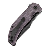 Tenable Knives Orion Linerlock Purple Micarta Folding 14C28N Pocket Knife B1089A2