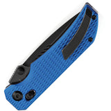 Tenable Knives Eaglestrike Crossbar Lock Blue Aluminum Folding Nitro-V Pocket Knife B1095V6