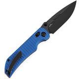 Tenable Knives Eaglestrike Crossbar Lock Blue Aluminum Folding Nitro-V Pocket Knife B1095V6