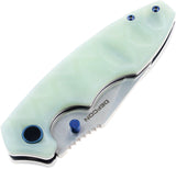 Defcon Revive Tactical Linerlock Jade G10 Folding 14C28N Pocket Knife 004F2