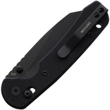 Defcon Ultra Lite Axis Lock Black G10 Folding 14C28N Wharncliffe Pocket Knife 012FBK