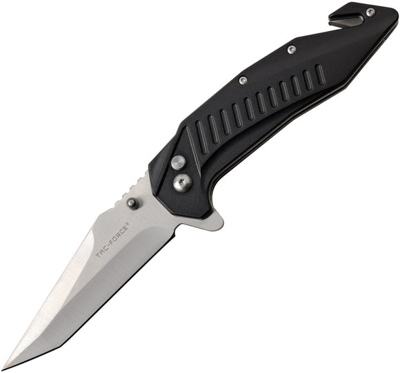Tac Force Linerlock Black Aluminum Folding 3Cr13 Steel Pocket Knife 1017BK