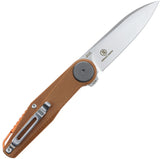 Defcon JK Series Fulcrum Lite Leverage Lock Desert Tan Folding 14C28N Pocket Knife 6010BR