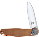 Defcon JK Series Fulcrum Lite Leverage Lock Desert Tan Folding 14C28N Pocket Knife 6010BR