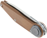 Defcon JK Series Fulcrum Lite Leverage Lock Desert Tan Folding 14C28N Pocket Knife 6010BR