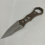 Tac Force Brown Stainless Steel Double Edge Dagger Fixed Blade Knife FIX020BR