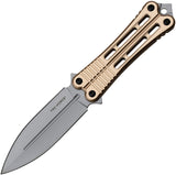 Tac Force Bronze Aluminum Stainless Steel Spear Point Fixed Blade Knife FIX023BZ