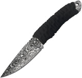 Takumitak Nighthawk Black Cord Wrapped 3Cr13 Fixed Blade Knife w/ Sheath F101BKCS