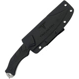 Takumitak Alert Black G10 D2 Steel Clip Point Fixed Blade Knife 210SL
