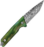 Takumitak Bloodstrike Green Glow Resin 3Cr13 Fixed Blade Knife w/ Sheath F501GNCS