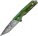 Takumitak Bloodstrike Green Glow Resin 3Cr13 Fixed Blade Knife w/ Sheath F501GNCS